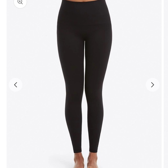 Spanx Look At Me Now Very Black Leggings, Size Large, New With Tags - Picture 2 of 5